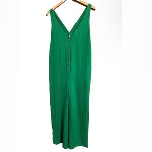 Free People Vibrant Green Jumpsuit